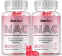 NAC Gummies 600mg, N Acetyl Cysteine Supplement NAC Chewable for Antioxidants & Immune Support, Lung ' Liver Health, Natural Strawberry Flavor, 120ct
