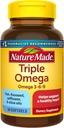 Nature Made Triple Omega 3-6-9, 60 Softgels, Omega Suplemento para la salud del corazón (Pack of 3)