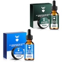 Aceite de crecimiento de la barba de Sandalwood con biotina de concentración 2X para hombres y aceite de crecimiento de la barba de cedro con biotina de concentración 2X para hombres, ingredientes naturales " Thickens Facial Hair Growth