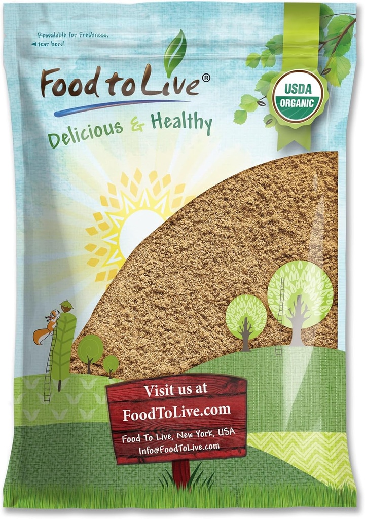 Alimentos para Vivir - Orgánica Camu Powder, 8 libras - Non-GMO, Kosher, Raw, Vegan Superfood, Bulk, No-Irradiated, Puro, Grande para Hornear y Bebidas