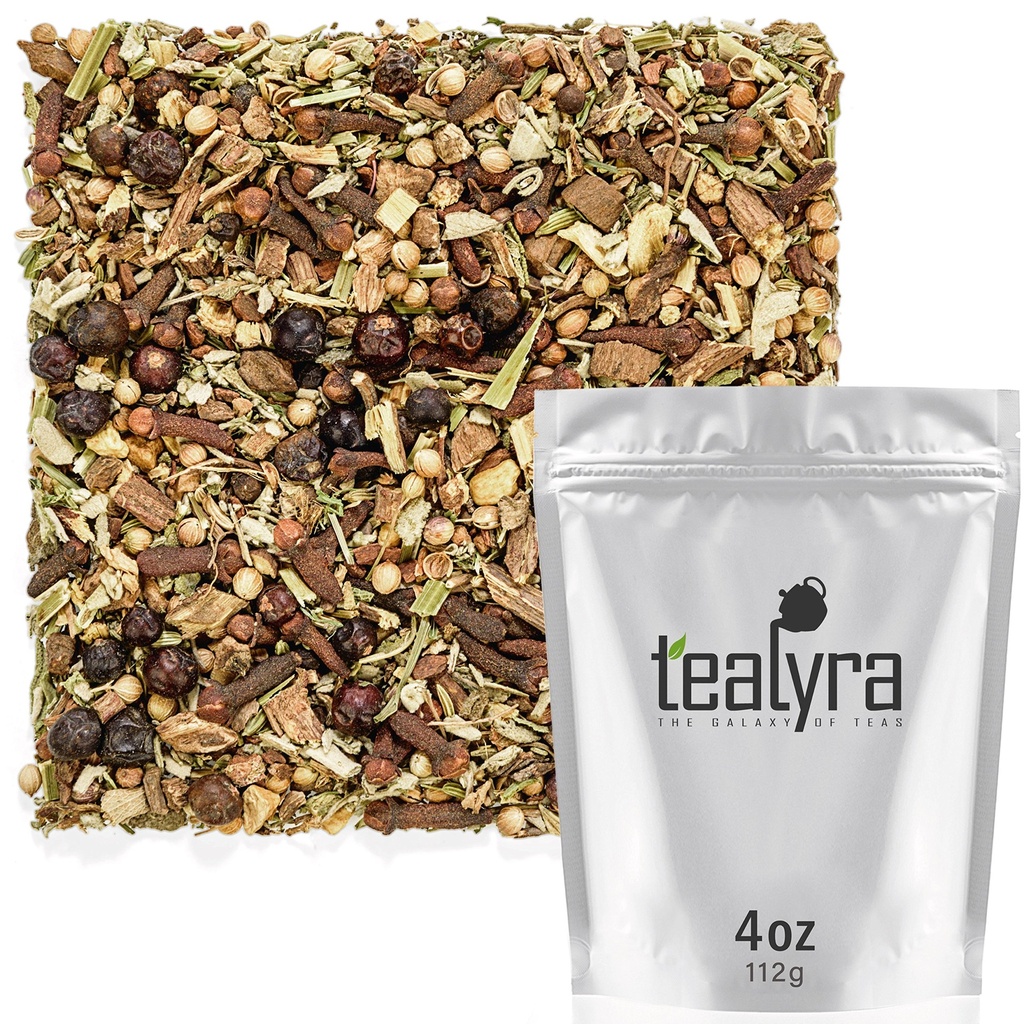 Tealyra - Tea Limpiador de Sangre - Wellness Detox - Health Tonic - Dandelion - Ginger - Loose Leaf Herbal Tea - Limpieza Natural - Diuretic Tea - Caffeine-Free - 112g (4 onzas)