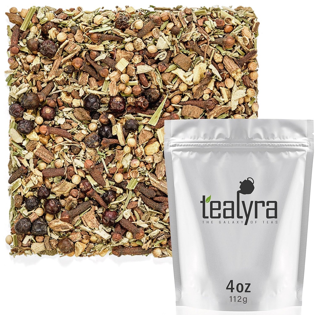 Tealyra - Tea Limpiador de Sangre - Wellness Detox - Health Tonic - Dandelion - Ginger - Loose Leaf Herbal Tea - Limpieza Natural - Diuretic Tea - Caffeine-Free - 112g (4 onzas)