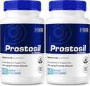 (2 Pack) Prostosil Capsules, All Natural Formula For Prostate Health Support, Maximum Strength Herbal Supplement for Control and General Health, Prosto sil Vitamin Pills Official Review (120 Capsules)