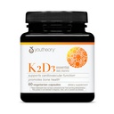 Teoría K2D3 - Bone & Heart Health Support* - Combina la vitamina D3 &amp; Vitamina K2 - Lácteos, Soy &amp; Gluten Gratis - 60 cápsulas vegetarianas