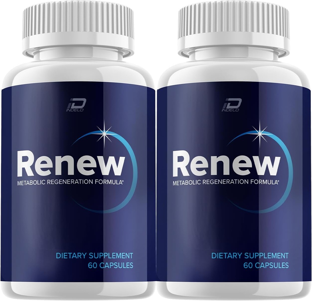 Renovar capsules Suplemento, Renovar la regeneración metabólica Fórmula, Renovar píldoras, Renovar cápsulas Reseñas, Renovar fuerza máxima (2 Pack - 120 cápsulas)