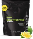 Livingood Daily Electrolytes Powder, Electrolytes Hydration Drink Mix with Vitamin C, Magnesium, Taurine &amp; Sea Salt, Electrolyte Supplement For Energy & Hydration, Keto, Lemon Lime Flavor, 30 Servings