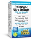 Natural Factors RxOmega-3 Ultra Strength - Brain & Heart Health Support - Eye Health Supplement with EPA & DHA - Supplement with Omega-3 Fatty Acids - 60 Softgels (30 Servings)