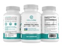 Peptides de Collagen Marina de Alaska con ácido hialurónico & Vitamina C - Soporta la piel, el pelo, las uñas, los huesos de las articulaciones - Tipo 1 & 3 Collagen para Hombres Mujer - 120 cápsulas de polvo