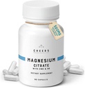 Cheers Magnesium Citrate 320mg ← Apoya Muscle & Nerve Health, Immune Boost &amp; Stress Relief TEN Magnesium Supplements with Vitamin B6 & Zinc ← Non-GMO, Vegan, No Artificial Ingredients TEN 90 Capsules