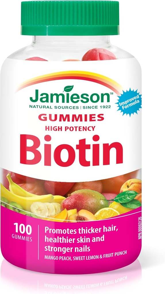 Jamieson High Potency Biotin Gummies, 100 Conde