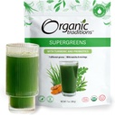 Tradiciones orgánicas Super Greens Powder Superfood con Turmeric, Ecológico Greens Superfood Powder, 200g / 7oz Bag