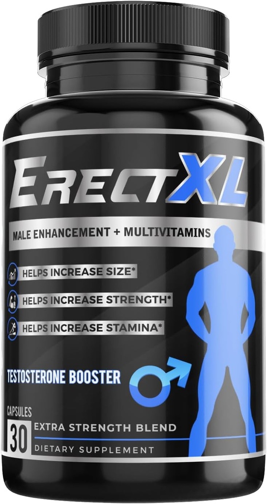 Desempeño masculino + MULTIVITAMIN – Incremento de tamaño, fuerza, resistencia  durable Nitric Oxide " Testosterone Enhancer w/GoatWeed " MacaRoot +19 Fast Acting Natural Ingredients