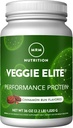 MRM Nutrición Veggie Elite Performance Protein ← Cinnamon Bun Flavored Tortura Plant-Based Protein tolera Easy to Digest Silencio with BCAAs habit Vegan + Gluten-Free TEN Tested clínicamente vidas Enzimas digestivas ← 30 Servings