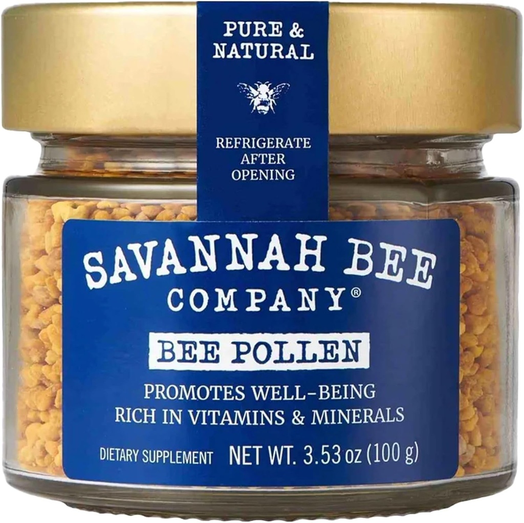 Bee Pollen Suplemento por Savannah Bee - Immune System Support - Strong Antioxidant - Rich in Vitamins and Minerals - 100% Natural and Raw