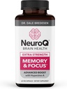 LifeSeasons NeuroQ Memory & Focus Extra Strength with DHA-400 - Boosts Cognitive Performance - Supports Neuroprotection & Concentration - Huperzine A, Gotu Kola, Coffee Fruit & More - 60 Capsules