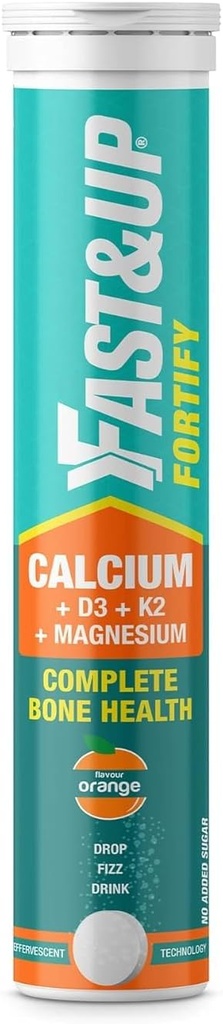 Calcio con vitamina esencial D3 para soporte completo de salud - Vitamina D3, Calcio &amp; Combinación de magnesio para una mejor absorción (20 Tabletas, sabor a naranja)