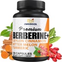Beberine HCl Suplemento, Ceylon Cinnamon y Turmeric Capsules, Té Verde y Bitter Melon Capsules - 120 cápsulas para 2 meses de suministro