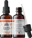 Tintura de jengibre, Extracto de jengibre orgánico (Zingiber officinale) Bota seca, Suplemento de jengibre, Ginger USA