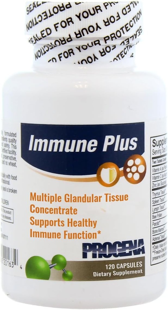 PROGENA - Immune Plus Multiple Glandular Tissue Concentrate (120 cápsulas)