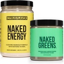 NAKED Vegan Energizing Bundle Citrus Energy Nutrition Super Greens Powder Organic Greens Suplemento