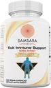 Samsara Herbs Tick Immune Support - Japones Knotweed, Cats claw, Andrographis, Cryptolepis, Sarsaparilla, Resveratrol, Tick Bite Support 240 Capsules