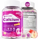 Gafas de Citrato de Calcio Gratuito para Mujer &amp; Hombre 1000mg, Vitamina D3 K2, Magnesio, Zinc, Borón, Manganeso, Cobre, Última Abs Absorción Suplementos de Calcio para Hueso, Muscle & Immune - Vegan, 60 Conde