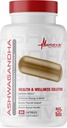 Metabolic Nutrition Ashwagandha 2200mg Made with Organic Ashwagandha Powder and Black Pepper Extract, 90 Vegan Capusles