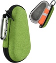 Caja de viaje Asthma Inhaler, caja de carretilla portátil para inhalador con carabiner Clip-On, EVA Handy Protective Holder para adultos y niños, inhalador no incluido (4IN, verde)