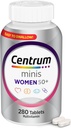 Centrum Minis Multivitamina de Plata Mujer para Mujer 50 Plus, Suplemento Multimineral con Vitamina D3, B Vitaminas, Ingredientes no transgénicos, apoya la memoria y la cognición en adultos mayores - 280 Ct