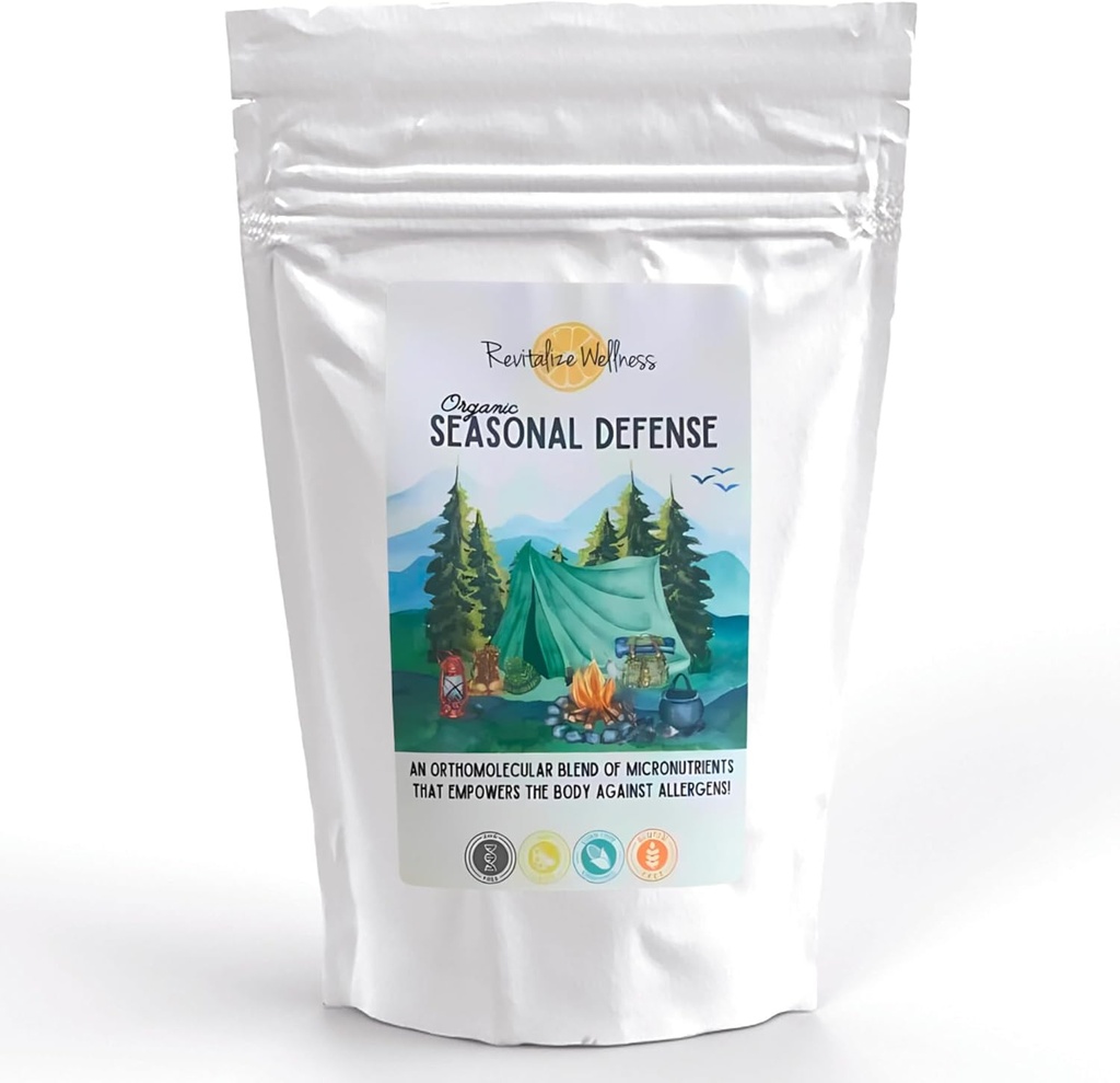 Defensa de la Temporada Orgánica Polvo de Defensa de la Alergia Antiguamente Silencioso Bromelain, Vitamina B3, Vitamina C, Quercetina, y NAC Silencio No Sugar Añadido ← Fruit Punch Flavor ← 30 Servimientos