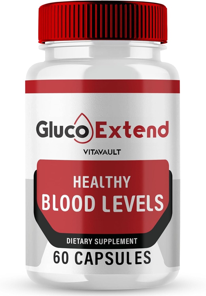 Gluco Extend Capsules, GlucoExtend Support Formula Supplement Pills - Maximum Strength, Gluco Extend Health & Wellness All Natural Formula, Official GlucoExtend Health Capsules Reviews (60 cápsulas)