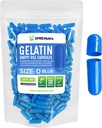 XPRS Nutra Size 0 Empty Capsules - 100 Conde Empty Gelatin Capsules - Pills DIY Capsule Filling - Pure Bovine Pill Gel Caps for Do-It-youself Supplements (Blue)