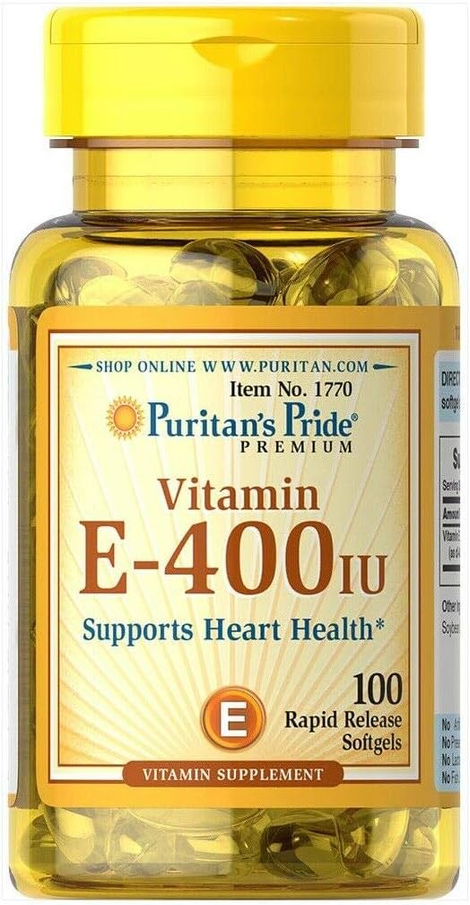 Pride de Puritan Vitamina E 400 U Softgels, 100 Cuenta