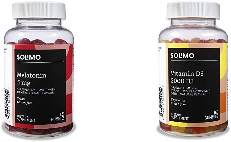   Basics Melatonin and Vitamin D3 Gummies Bundle (2 Packs)
