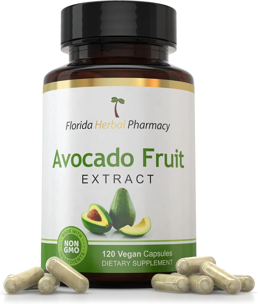 Florida Herbal Pharmacy, Avocado Fruit Extract Supplement Capsules 10:1 (120 Capsules)