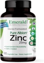 Laboratorios Esmeraldas Zinc 25mg - Apoyo Inmunitario, Salud Digestiva, Estrés oxidativo - Hecho con Zinc Bisglycinate - Vegan & Gluten-Free - 90 cápsulas vegetales