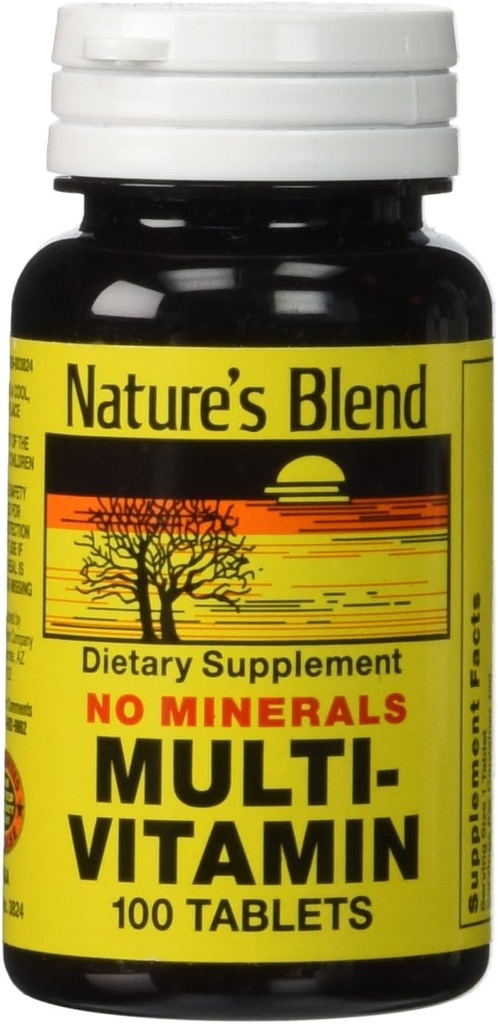 Multi-Vitamin No Minerales 100 Tabs (Modelo: 3824)