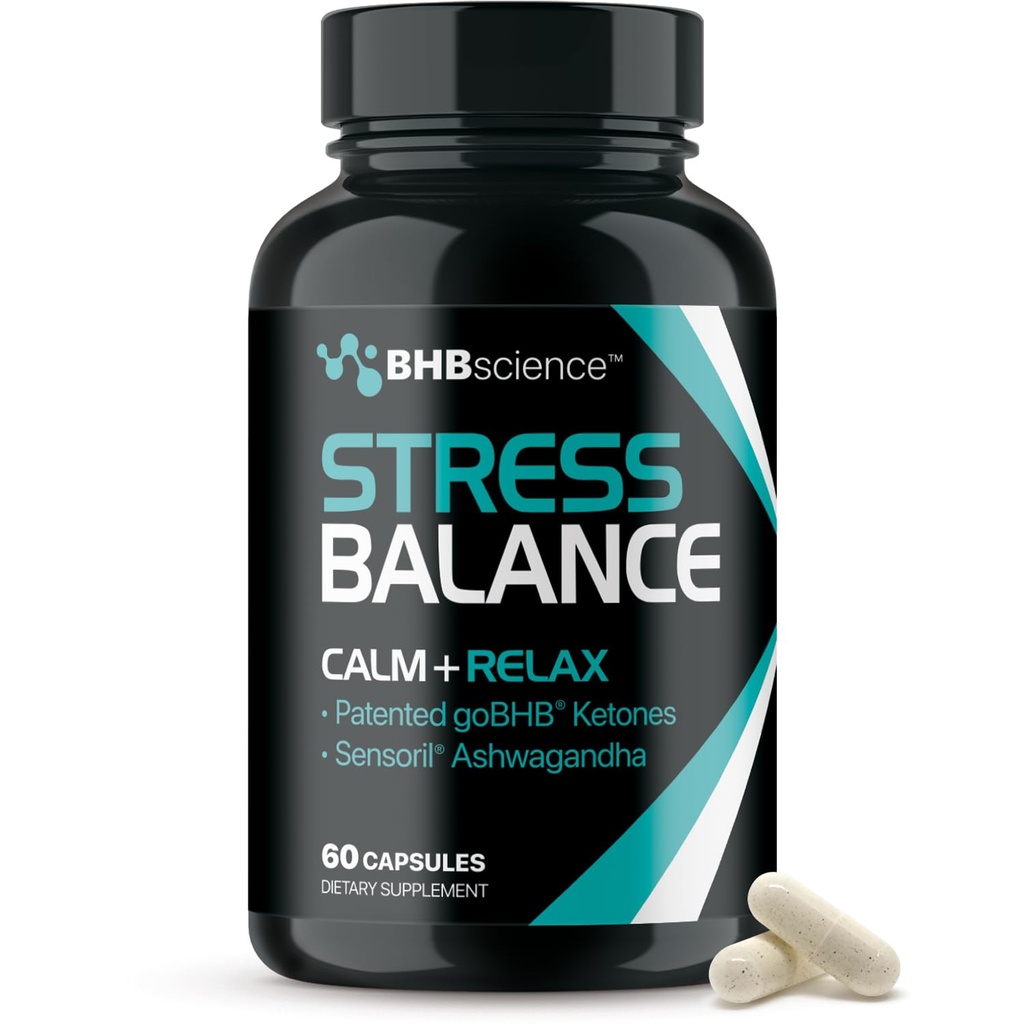 Calming Cortisol Suplemento para Hombres - Sensoril Ashwagandha validado clínicamente para Hombres para la Gestión de Estrés - Relajando Cortisol Reductor Mood Soporte Suplemento para Energía Equilibrada & Focus (1 Mes)