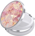 Nipichsha Pill Box, Small Pill Case for Purse & Pocket, Cute Travel Medicine Organizer, Portable Medicine Container Holder to Hold Vitamins, Medication, Fish Oil &amp; Supplement, Gold Pink Marble