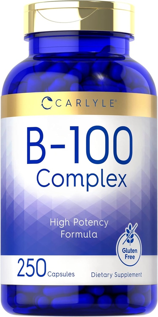 Carlyle B-100 Complejo Vitamina tención 250 cápsulas