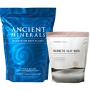 Antigüedades de baño de magnesio - Arcilla magnética enviromedica - Pura manzanina Zechstein Chloride - Detox natural con sodio y calcio