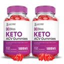 Laboratorios Justificados (2 Pack Bliss Keto ACV Gummies Advanced Fórmula 1000MG Bliss Keto Gummies Apple Cider Vinegar Boost Fórmulada con Pomegranate Beet Juice Powder B12 Vegan No GMO 120 Gummys