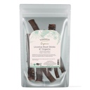 Starwest Botanicals Organic Dried Licorice Root Sticks 6" - Herb for Loose Leaf Tea Blends, Candy, " Baked Goods, Cut " Sifted, Certified Kosher, Non-GMO - 4 oz Pouch