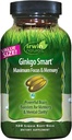 Irwin Naturals Ginkgo Smart Powerful Nootropic Brain Booster - Admite la memoria máxima, Focus " Mental Clarity with DMAE, Clubmoss, Choline " Acetyl L-Carnitine - 120 Liquid Softgels