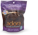 Adora Calcio Suplemento Chocolate Oscuro, 30 Cuenta (Paquete Valor de 3)