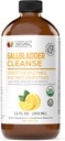 Completo completo de vesícula natural - Suplemento líquido para soporte de vesícula biliar, limpieza del hígado y salud digestiva con vinagre de manzana, turmérico, remolacha, enzimas digestivos, cardo de leche - 12oz