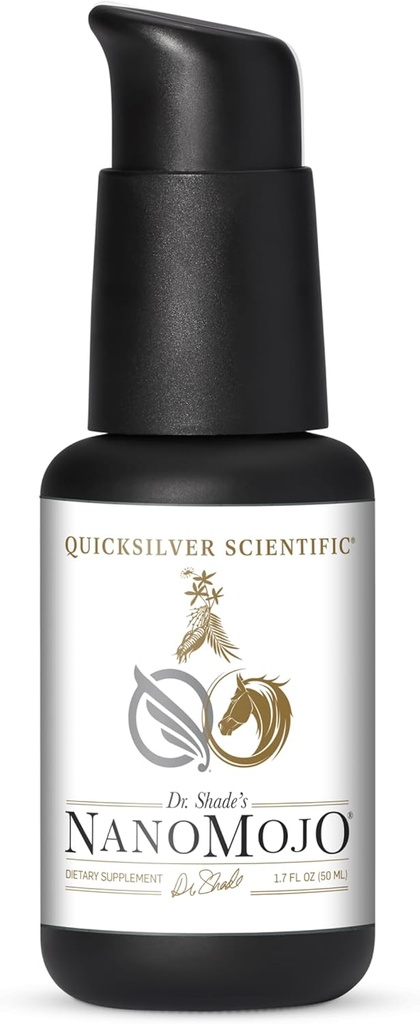 Quicksilver Scientific NanoMojo - Male-Specific Endurance Elixir &amp; Energy Boost Support - 19 Herbs including Epimedium for Men, Rhodiola Extract, Herbal Ginseng, and Adaptogenic Herbs (1.7oz / 50ml)