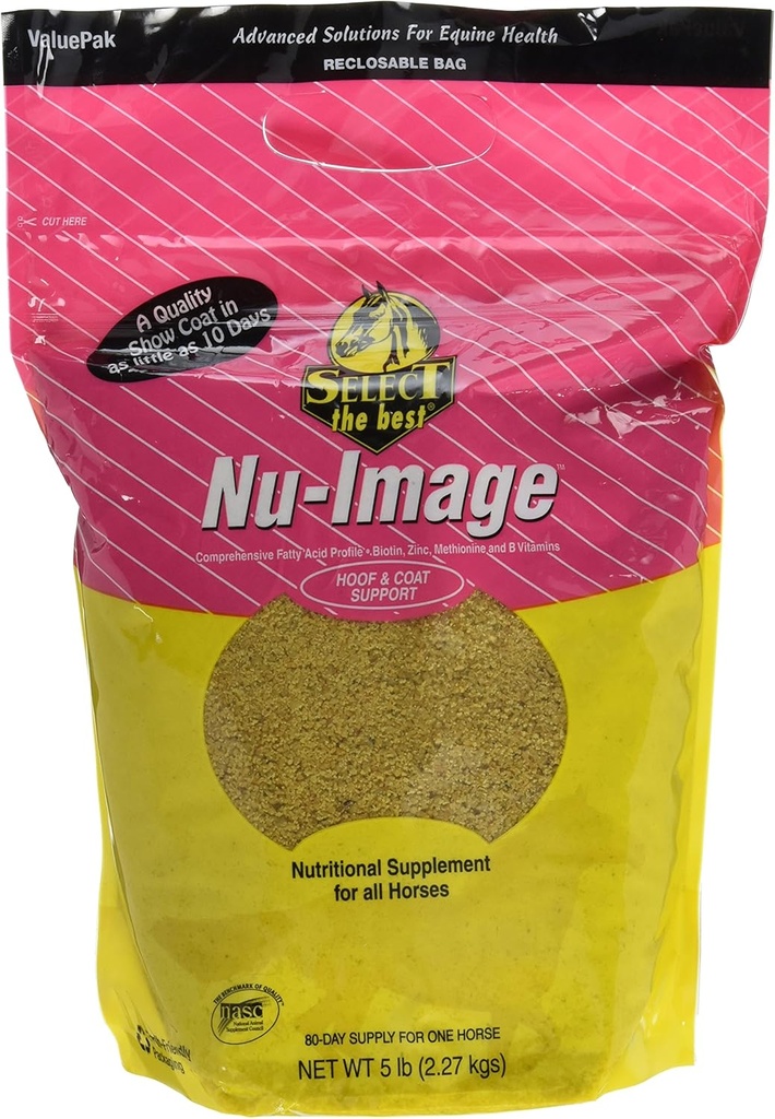 RICHDEL 784299040502 Nu-Image Hoof &amp; Coat Support for Horses, 5 lb