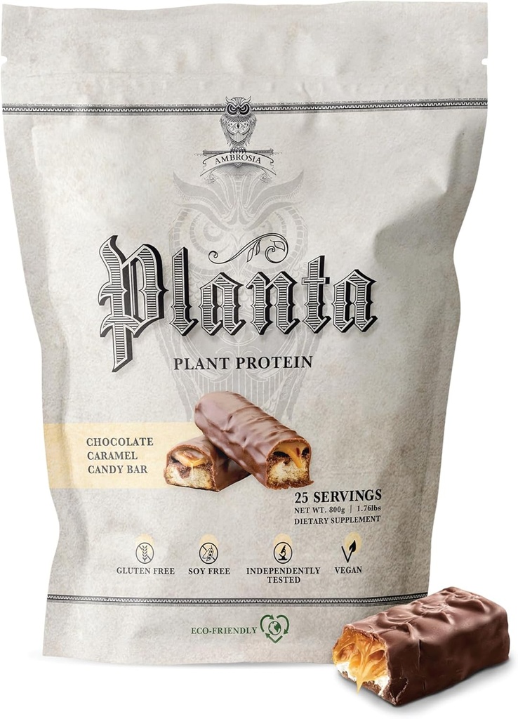 Ambrosia Planta - Premium Plant-Based Protein  Vegan & Keto Friendly ← Candy Bar
