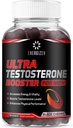 8in1 Testosterone Booster for Men with Tongkat Ali, Fenugreek, Ashwagandha and Magnesium - Improve Libido & Hormonal Balance, Non GMO Made in the USA, Black Cherry, 120 Count Gummies for Men